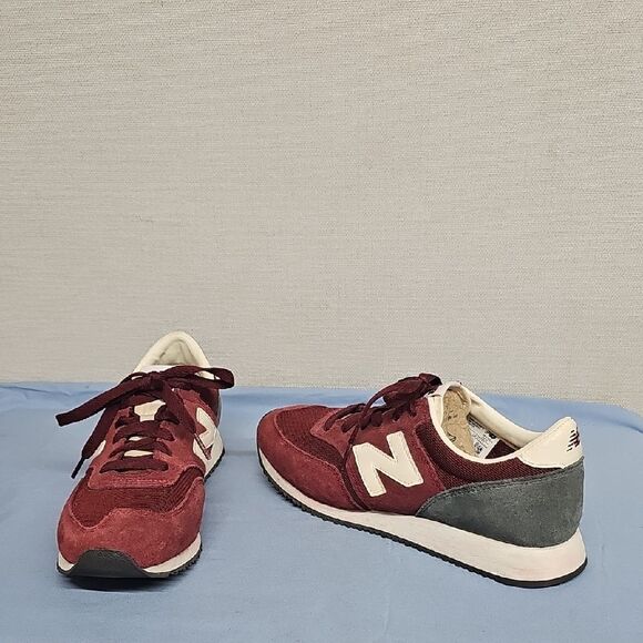 NEW BALANCE 620 BURGUNDY SUEDE SNEAKERS BFPM-07-004 - Picture 1 of 10